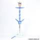 SKS Shisha 614 Neptun Blue Shaft Clear Shiny 4er