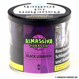 AlMassiva Tabak Black Lebanese 200g Neu!