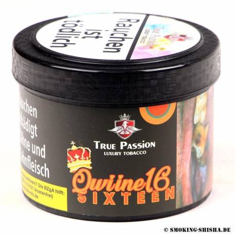True Passion Tabak Qwiine Sixteen 200g Neu!