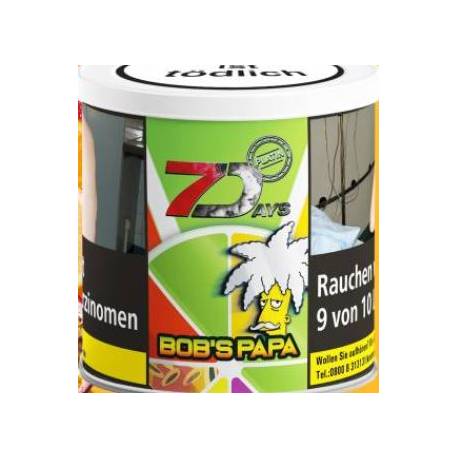 7 Days Platin Tabak Bob's Papa 200g